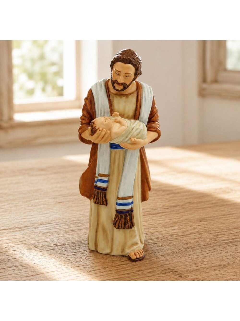 Vintage Greenwich Workshop Joseph & Jesus Figurine Box COA 2001
